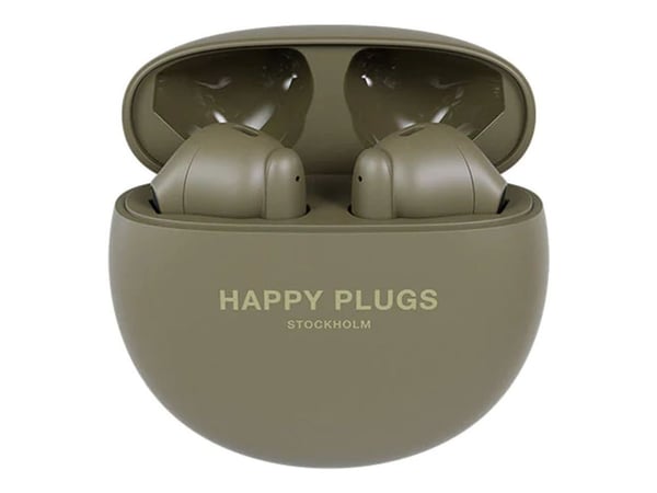 Happy Plugs JOY Lite - True wireless-hörlurar med mikrofon - öronknopp - Bluetooth - grön