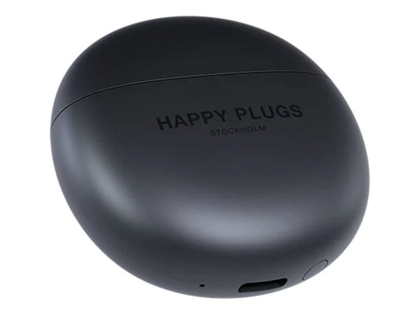 Happy Plugs JOY Lite - True wireless-hodetelefoner med mikrofon - ørepropp - Bluetooth - svart