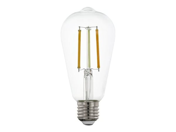 Eglo Connect-Z - LED-filamentlyspære - form: ST64 - E27 - 6 W (ekvivalent 60 W) - klasse E - avstembar hvit - 2200-6500 K - gjennomsiktig