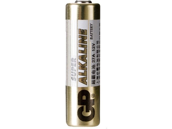 GP Batteries High Voltage 27A engangsbatteri - alkali - 12 V - 5 stk - 20 mAh - gull/grønn/hvit (17736)