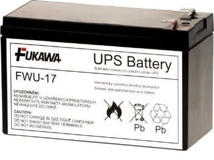Fukawa-batteri FWU 12V / 9Ah (FWU-17)