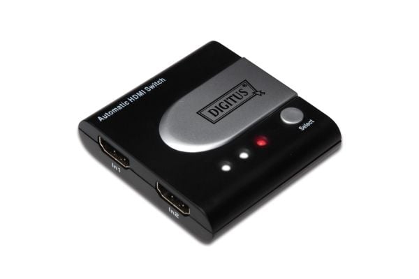DIGITUS HDMI Automatic switch DS-44302 - Video/audio switch - 2 x HDMI - stasjonær