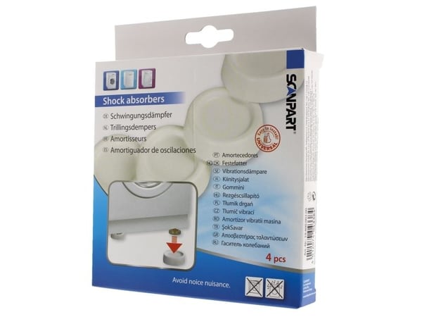 SCANPART 1940000200, Støtdemper, Alle merker, Plastikk, 4 stykker, 63 mm, 63 mm