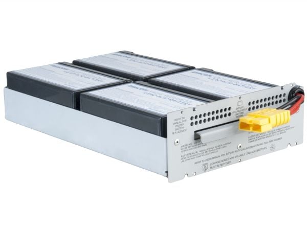 AVACOM AVA-RBC24, Forseglet blysyre (VRLA), 4 stykker, Aluminium, Sort, APC RBC24, 12,7 kg, 83 mm