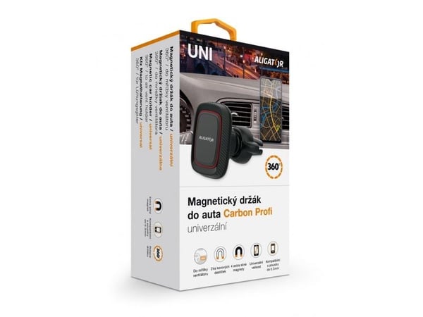 Aligator HA16, Mobiltelefon/smarttelefon, Passiv holder, Bil, Sort