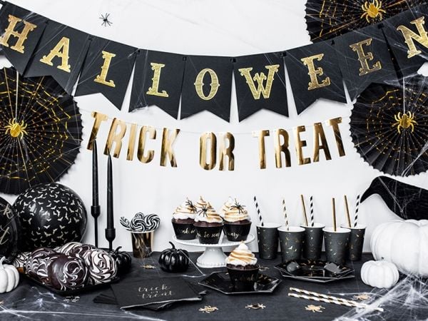PartyDeco PH60-008, Dekorasjon, Hvit, Monokromatisk, Halloween, Universell, Alle kjønn