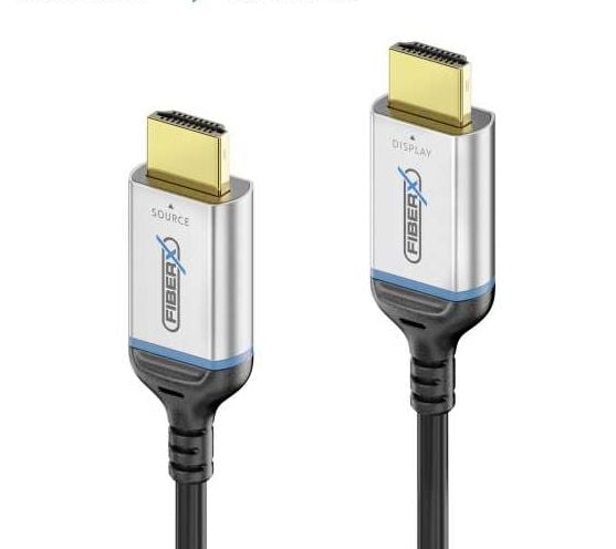 PureLink FiberX Series FX-I380 - Ultra High Speed - HDMI-kabel - HDMI hann til HDMI hann - 50 m - hybridkobber / fiberoptikk - svart - 8 K 60 Hz (7...