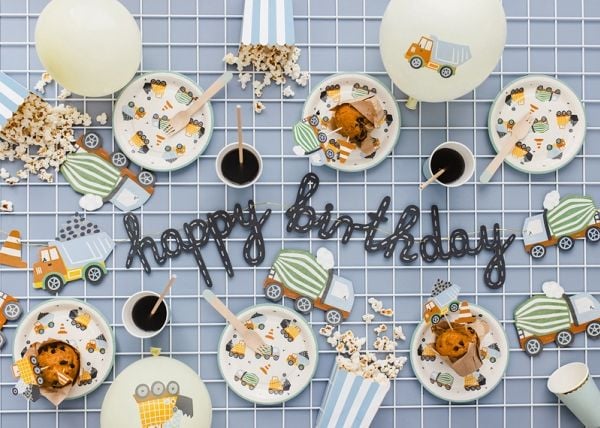 PartyDeco FLG20, Vimpler, Papir, Flerfarget, Bilde, Bursdag, 1 stykker