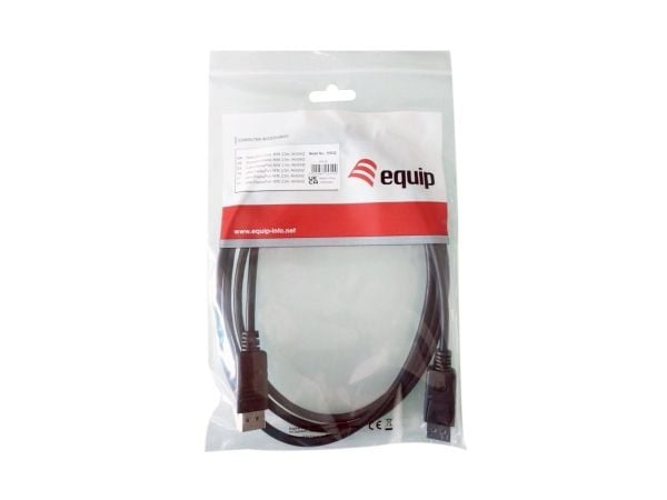 Equip 119339, 10 m, DisplayPort, DisplayPort, Hankjønn, Hankjønn, 3840 x 2160 piksler