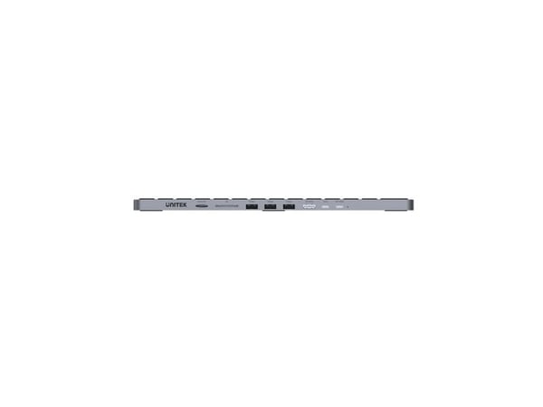 Unitek - Tastatur - 9-in-1 hub - USB-C - romgrå