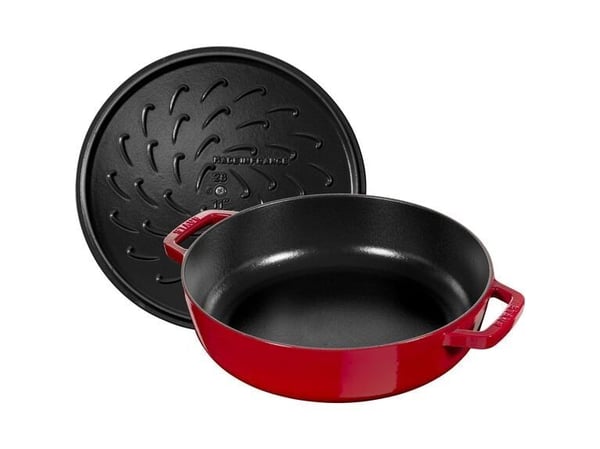 ZWILLING 40511-474-0, Grytfrom, Rund, Gjutjärn, Keramiska, gas, Induktion, Röd, Emalj