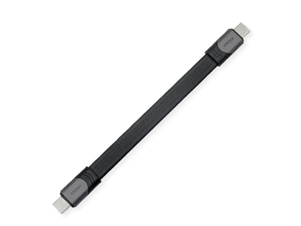 ROLINE 11029078, 0,15 m, USB C, USB C, USB4 Gen 3x2, 40000 Mbit/s, musta