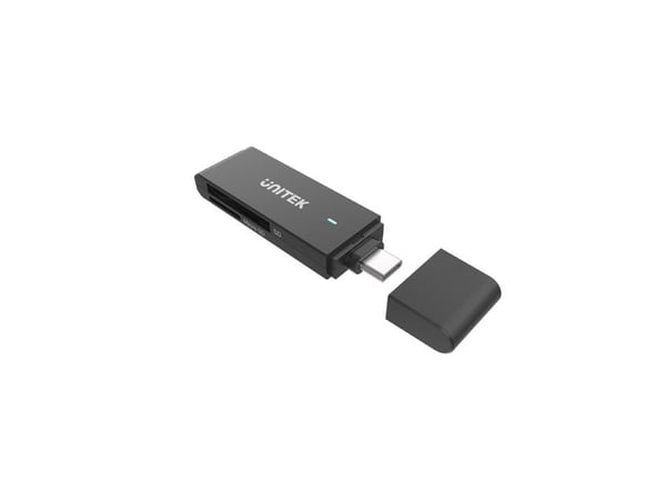 UNITEK Y-9328, MicroSD (TransFlash), MicroSDHC, MicroSDXC, SD, SDHC, Svart, 5000 Mbit/s, Akrylonitril-butadien-styren (ABS), USB 3.2 Gen 1 (3.1 Gen...