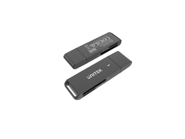UNITEK Y-9328, MicroSD (TransFlash), MicroSDHC, MicroSDXC, SD, SDHC, musta, 5000 Mbit/s, akryylinitriilibutadieenistyreeni, USB 3.2 Gen 1 (3.1 Gen ...