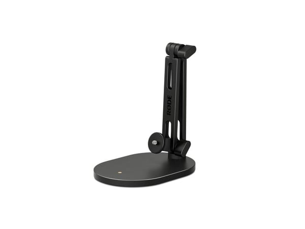 RØDE DS2, Skrivbordsmikrofonstativ, Rund fot, Svart, Metall, Metall, 3/8"