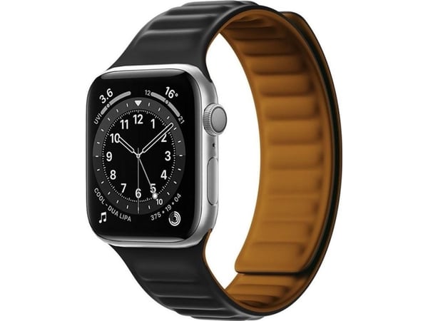 Hurtel Magneettinen hihna hihna Watch 7 41mm magneettinen bändi rannekoru rannekoru musta