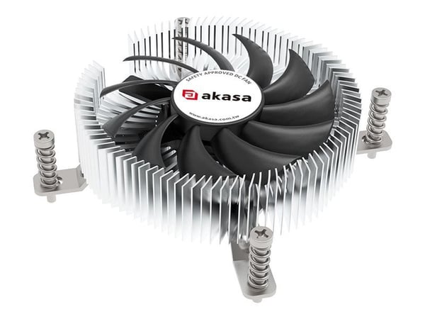 Akasa - Processorkylare - extra säker, låg profil, aluminium, tunn mini-ITX med kopparkärna - (för: LGA1700) - aluminium och koppar - 75 mm