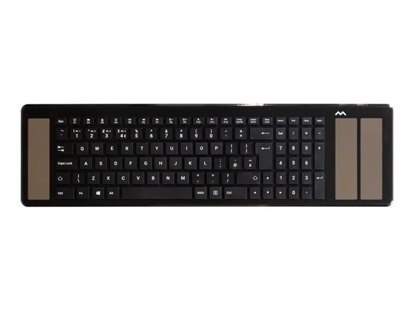 Mousetrapper Type, Täysikokoinen (100 %), Langallinen & langaton, USB + Bluetooth, musta