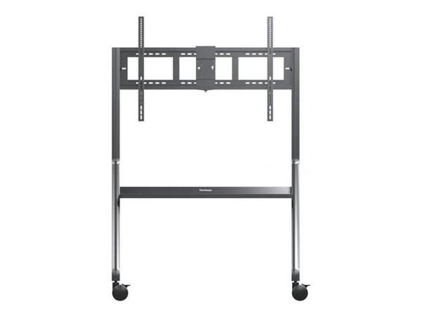 ViewSonic VB-STND-009 - Vogn - for interaktiv flatpanel / LCD-display - slim trolley - stål, polyurethane (PU) wheels - skjermstørrelse: 65"-105" -...