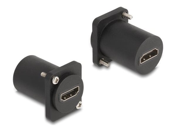 Delock - HDMI-adapter - HDMI hona D-Typ till HDMI hona D-Typ - svart Delock - HDMI-adapter - HDMI hona D-Typ till HDMI hona D-Typ - svart