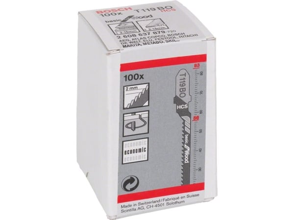 Bosch STIKSAVKLINGE T 119 BO 100 STK TRÆ