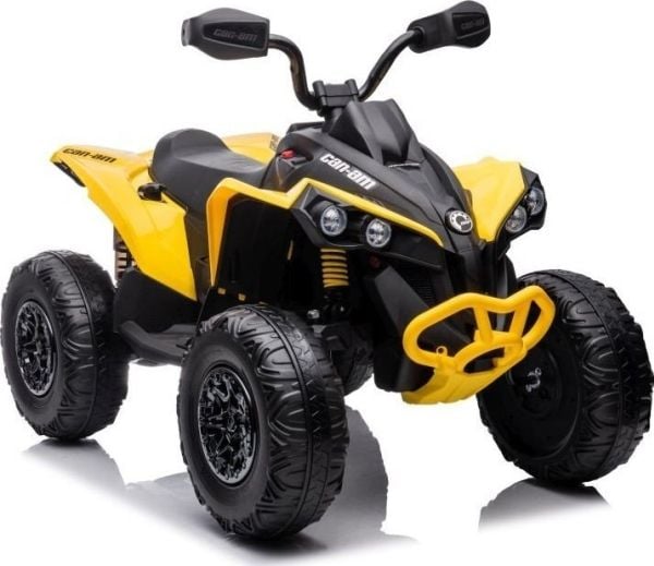 Lean Cars Batteridrevet ATV for barn "Can-Am Renegade 4x4", gul farge