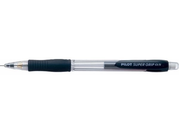Pencil Pilot Super Grip H-185 sort 0,5 mm - (12 stk.)