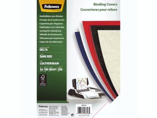 Fellowes 5371603, A4, Papir, Rød, 210 mm, 298 mm, 1 mm