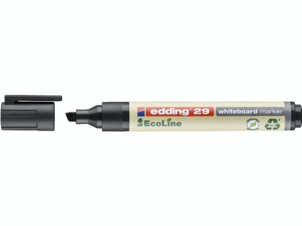 Whiteboardmarker edding 29 Ecoline, skrå, sort