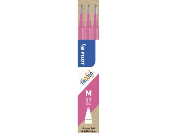 Refill Pilot Frixion Medium 0.7mm pink - (3 stk.)