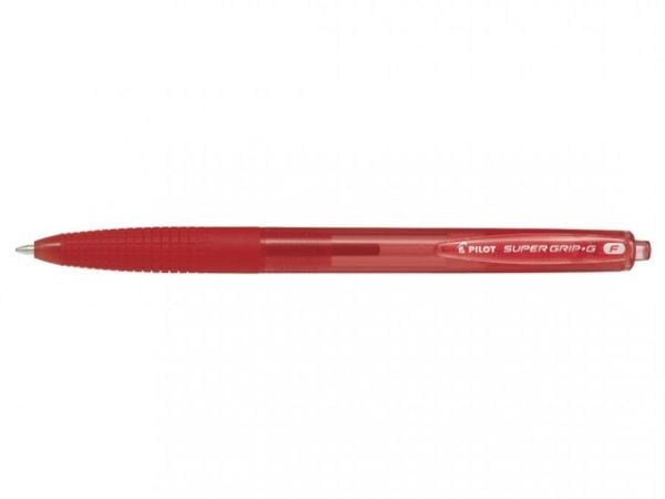 Pilot Supergrip Neon XS, red, Rød, Rød, Clip-on retractable ballpoint pen, Fint, Rund, 0,7 mm