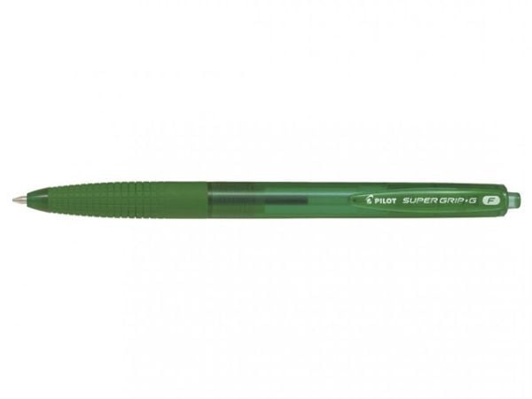 Kuglepen, Pilot Super grip G, F, 0,22MM grøn - (12 stk.)