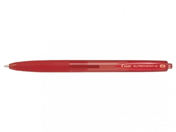 Pilot Super Grip G Retractable, Gjenfyllbar, Rød