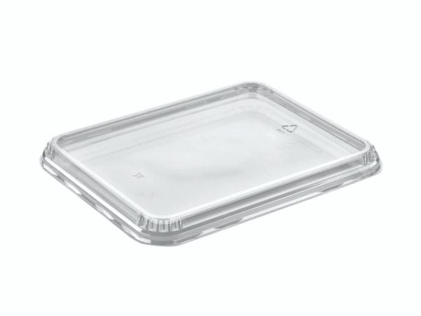 Plastlåg 5227-4 231x183x18 mm Lavt APET Klar til 2227 serien - (karton á 372 stk.)