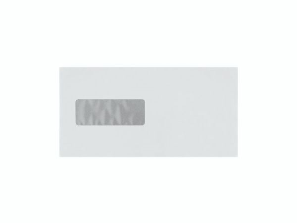 Kuverter M65 m/rude 90g Peel & Seal 110x220 mm hvid - (25 stk.)