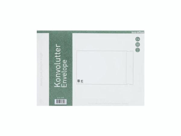 Kuverter C4P 90g Peel & Seal 229x324 mm hvid - (50 stk.)