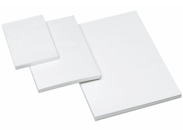 Affaldsblok, Bantex, ulinjeret, A6, hvid 105x148mm, 60g/m2 - (5 stk.)