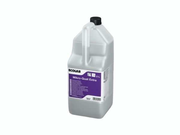 ECOLAB Mikro-Quat Extra - Rengjøringsmiddel - væske - jerrykanne - 5 L - nøytral - profesjonell - konsentrert - blank (en pakke 2)