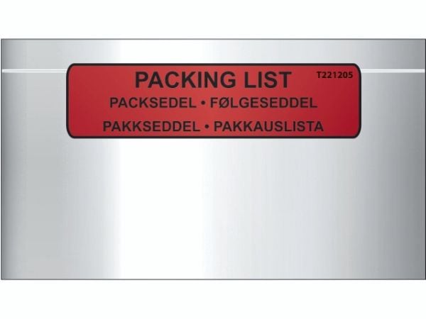 Følgeseddellomme M65 med tryk Value Range - (1000 stk.)