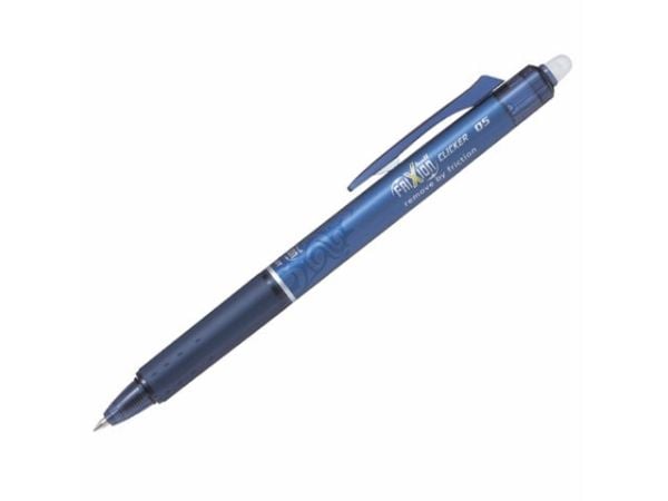 Kuglepen Pilot FriXion Clicker blåsort fine 0,5 mm - (12 stk.)