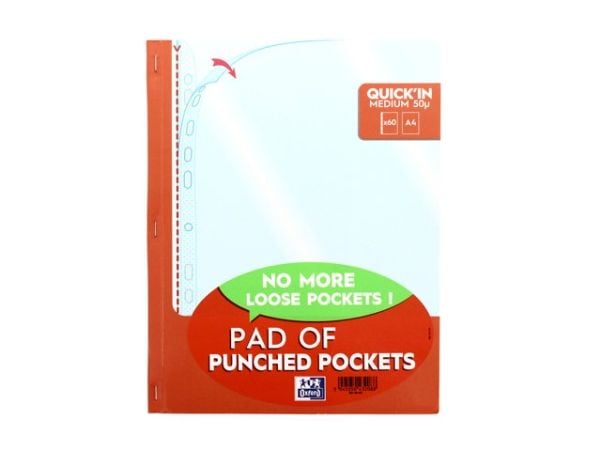 60 PPOCK OXFQKIN PAD A4 PP50SMO CLR englanniksi