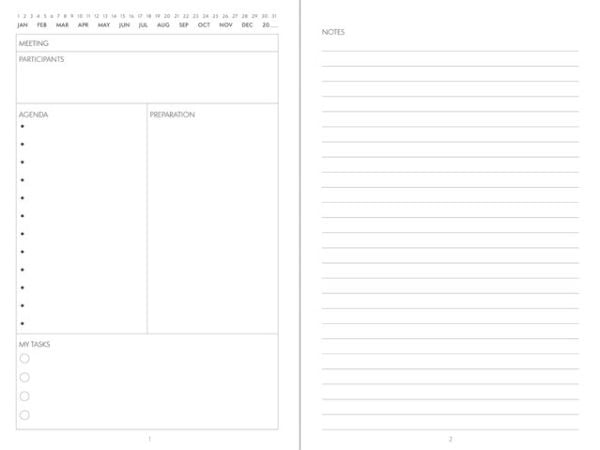 Notesbog, Mayland Journal, sort, 140 x210mm - (5 stk.)