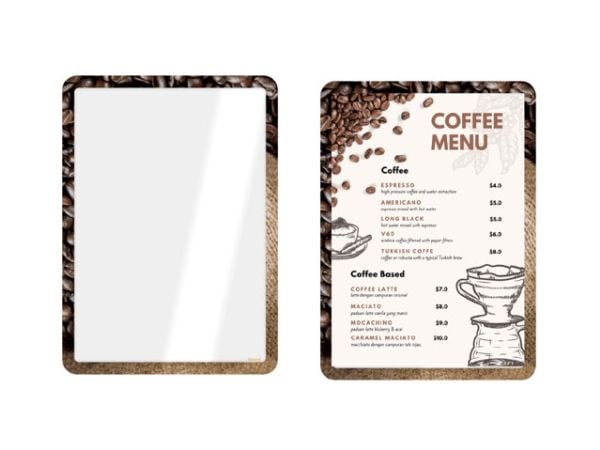 Securit® A4 infobåge Coffée