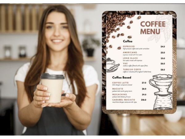 Securit® A4 infobåge Coffée