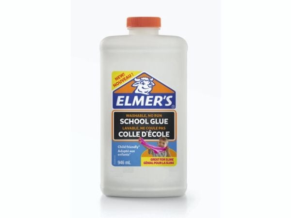 Skollim Elmer's white 946 ml - tvättbart för slem