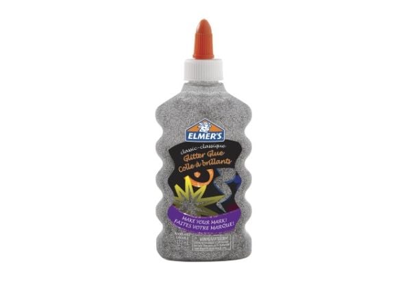 Elmer's Glitterlim sølv 177ml til slim