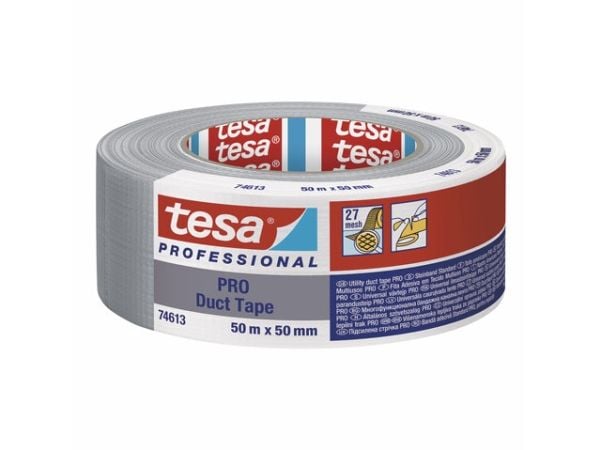 Gaffatape, TESA 74613, 50 mm x 50.00 m samlet tykkelse 180 µm kernediameter: 76 mm, Rulle, polyethyl