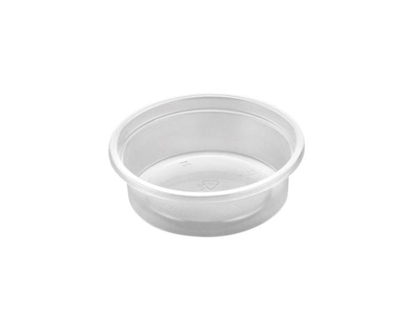 Plastbakke, 3050, Rund, Ø 101, højde 40 PP, transparent, karton a 1000 stk