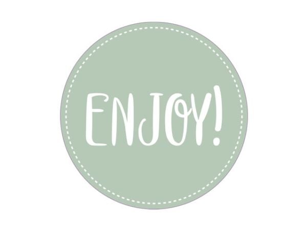 Sinetöintitarra MetoClosure Enjoy! Ø50mm vihreä 500kpl/rulla