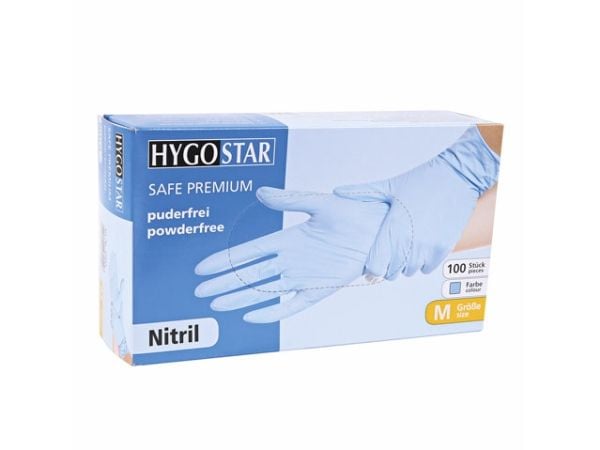 Nitriilikäsine Excellent M sininen jauheeton 100kpl/pakkaus